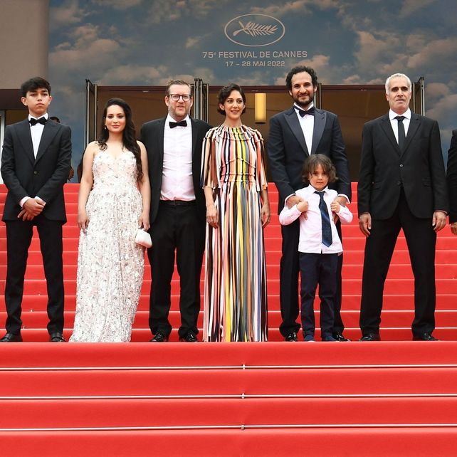 El director Ali Abassi (segundo desde la derecha) junto al elenco durante la presentación del film en el pasado Festival de Cine de Cannes.