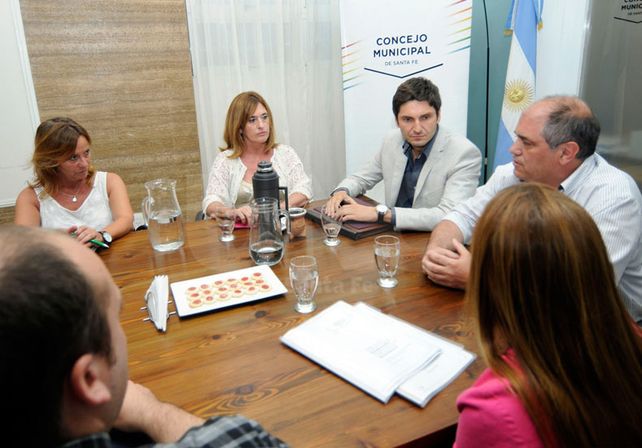 Encuentro. Fue el primero entre Pullaro y los ediles locales. UNO de Santa Fe/Mauricio Centurión