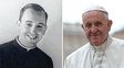 Ayer y hoy. El joven sacerdote Bergoglio hoy convertido en Sumo Pontífice. Ayer y hoy. El joven sacerdote Bergoglio hoy convertido en Sumo Pontífice.