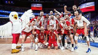 Los jugadores de Polonia festejan el título en la Liga de las Naciones.