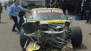 Ayrton Londero sufrió un accidente en el entrenamiento del TC Pista