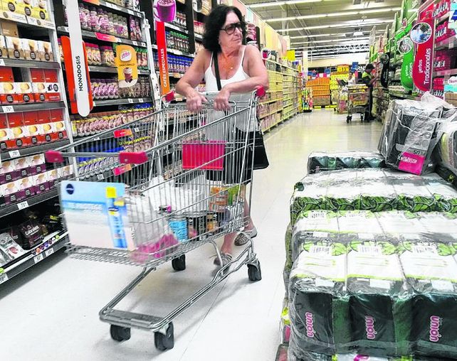 Góndola feroz. La suba de precios se sintió fuerte en el mes de julio.