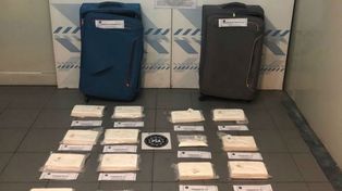 Un turista brasileño fue detenido en Ezeiza con 15 kilos de cocaína