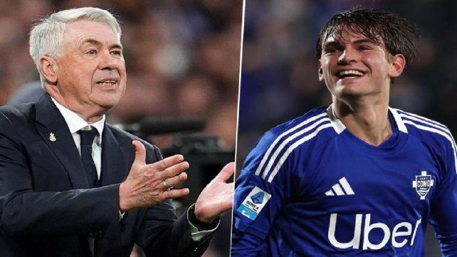 Carlo Ancelotti elogió a Nico Paz y se refirió a la chance de que vuelva al Real Madrid.