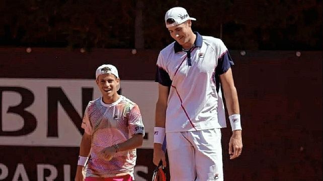 Schwartzman e Isner, a el final de dobles en Roma