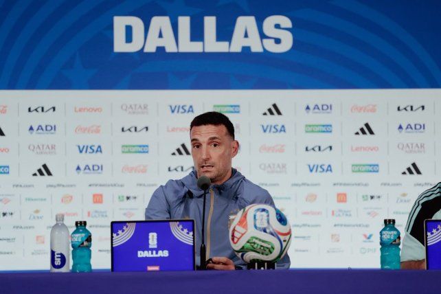 Lionel Scaloni habló en rueda de prensa.