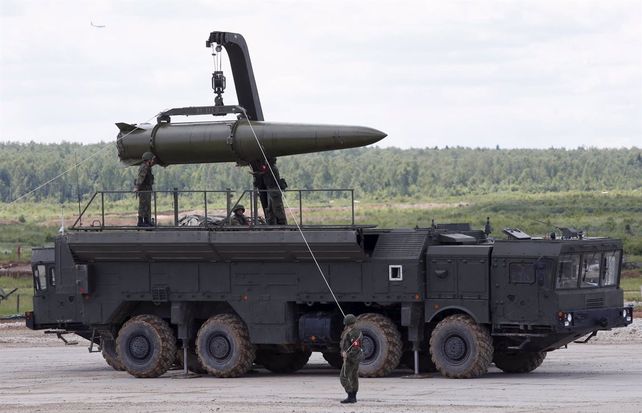 Un misil Iskander. Rusia posee un amplio arsenal de armas nucleares tácticas.&nbsp;