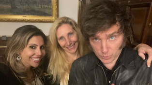 Romina Diez junto a Karina y Javier Milei. LLA de Santa Fe se prepara para un 2027 decisivo.