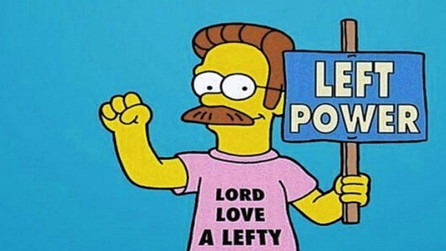 El zurdo famoso de Los Simpnson