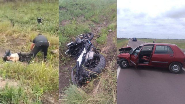 Chino Maidana sufrió un fuerte accidente con su moto en la Ruta 11