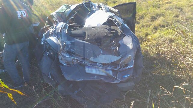 Vuelco fatal de un automóvil en ruta provincial 39, a la altura de la localidad de Arrufó