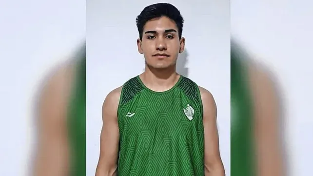 Facundo Hernández con los colores del Verde.