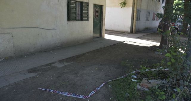 El lugar donde ultimaron a Nahuel Duarte en barrio Ludueña.&nbsp;
