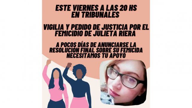 La madre de Julieta Riera, expectante y confiada ante el veredicto del STJ