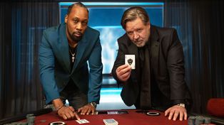 El rapero y actor RZA y Russell Crowe.