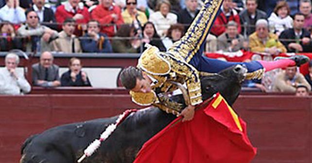 Impresionante: un toro corne&oacute; a su matador en plena corrida