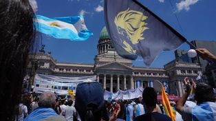 Los simpatizantes de Milei coparon las inmediaciones del Congreso para la asunción