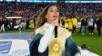 El poncho catamarqueño que acompañó a La Sole en la despedida de Messi