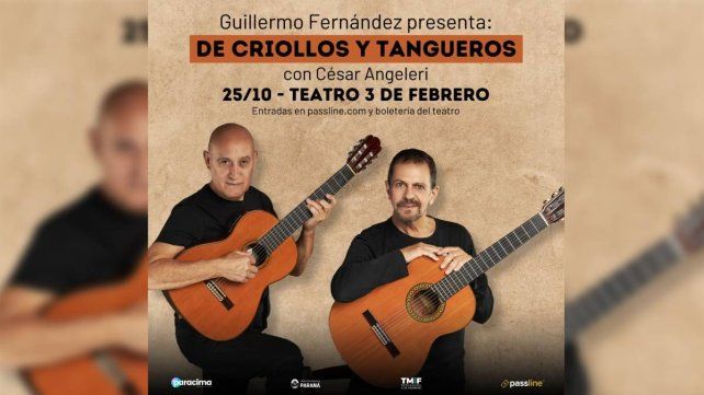 Guillermo Fernández presenta De Criollos y Tangueros en Paraná