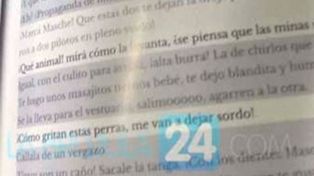 Escándalo con una docente que le dio a los alumnos un texto con groserías sexuales