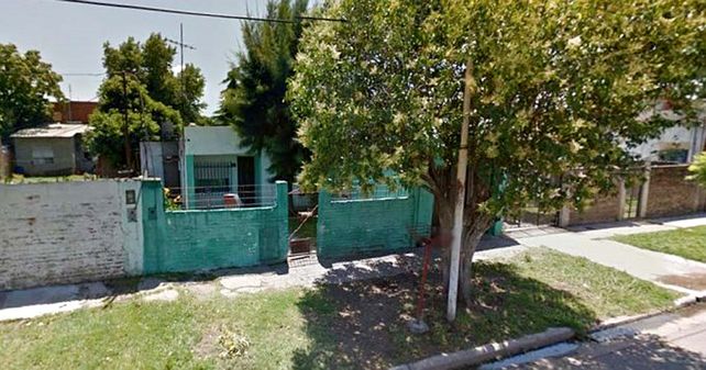 La vivienda donde fue encontrada la beba.