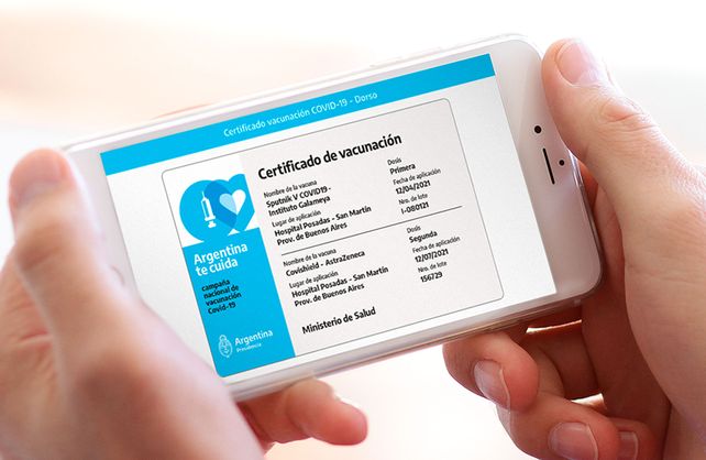 El certificado de vacunación digital para llevar en teléfonos celulares. 