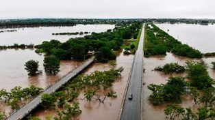 Así está Nogoyá tras las lluvias torrenciales