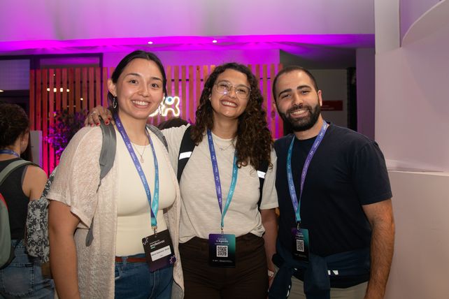 Nazarena Shinji, Camila Giacomo y Nicolás Reig