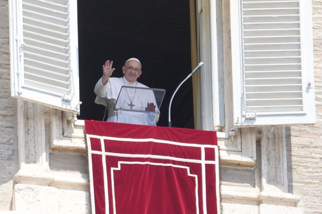 El Papa Francisco durante un rezo del Ángelus