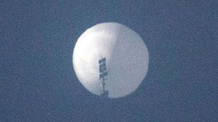 El Pentágono detecta un globo espía chino sobre territorio de Estados Unidos.&nbsp;