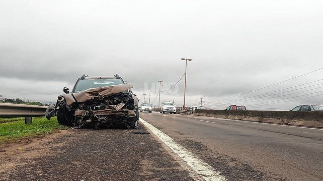 Accidente sobre la Ruta Nacional 168