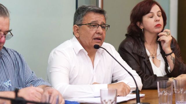 Marcelo Pagani habló en representación de Agmer y destacó lo positivo del inicio de las paritarias docentes.&nbsp;