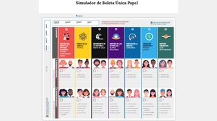 Se puso a disposición un simulador del voto online para que la ciudadanía se familiarice con la Boleta Única de Papel. Qué hacer si se comete un error al marcar