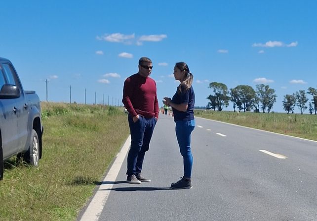 Analizan el estado del asfalto de varios puntos de la ruta nacional 7 en el distrito de Rufino