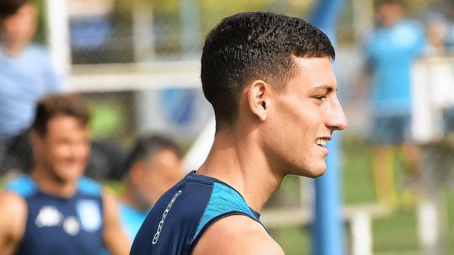 Tomás Chancalay entrenó por primer vez con Racing tras desvincularse de Colón.&nbsp;