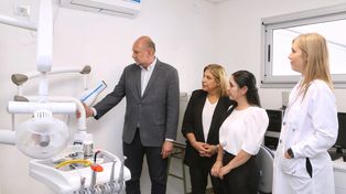 De última tecnología. Perotti, en una de las salas inauguradas.
