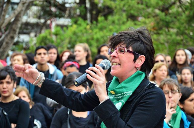Concreta. Lina Londero pidió mayor compromiso en la diaria con les que sufren.&nbsp;