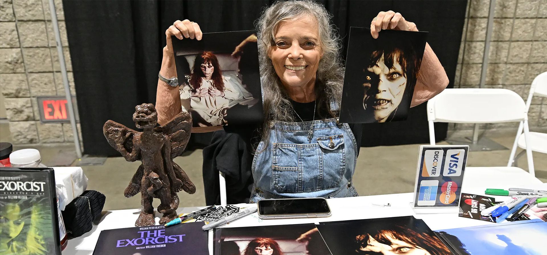 La actriz Eileen Dietz asiste a la convención de halloween y terror Midsummer Scream en Long Beach. Fotografía: Michael Tullberg/Getty Images