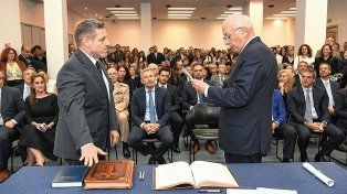 Frigerio participó de la jura de Pedro Rebollo como nuevo fiscal federal de Gualeguaychú