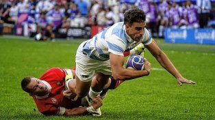 El seleccionado argentino, Los Pumas, perdía con Gales 10 a 6, al final del primer tiempo del partido de cuartos de final que juega esta tarde en Marsella, por el Mundial de rugby Francia 2023