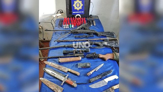 Encontraron un arsenal de armas durante un allanamiento en el norte de la ciudad.&nbsp;