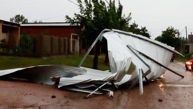 Frente de tormenta en Entre Ríos provoca serios destrozos
