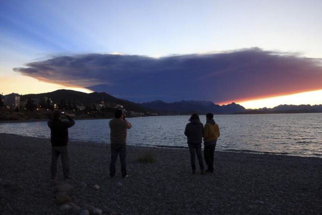 Así se ve desde Bariloche