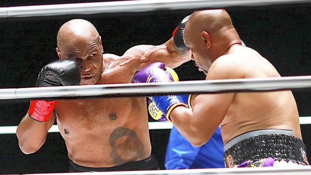 Mike Tyson igualó con Doy Jones en su regreso al boxeo. 