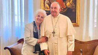 Estela de Carlotto se reunió con el Papa: Si las cosas se dan, va a venir a Argentina