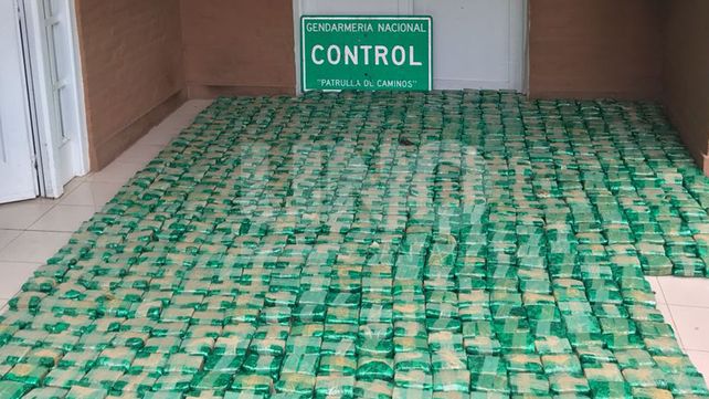 Gendarmería secuestró 189 kilos de hojas de coca en la provincia Santa Fe