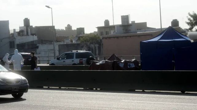 El lugar donde la pareja bajó del auto y fue atropellada mortalmente