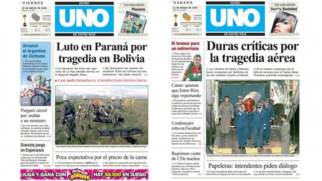 Juzgan a dos militares por el accidente aéreo que conmovió a Paraná
