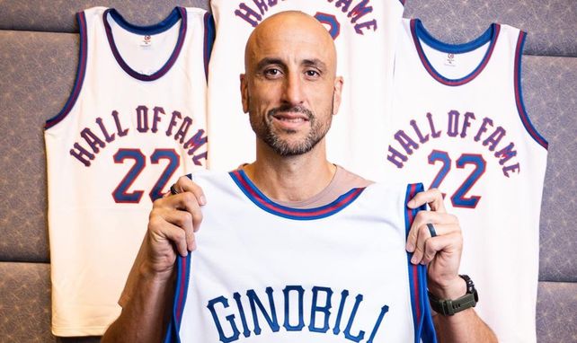 Manu Ginóbili estará acompañado por su esposa