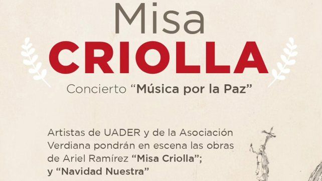 Música por la Paz: interpreta Misa Criolla y Navidad Nuestra